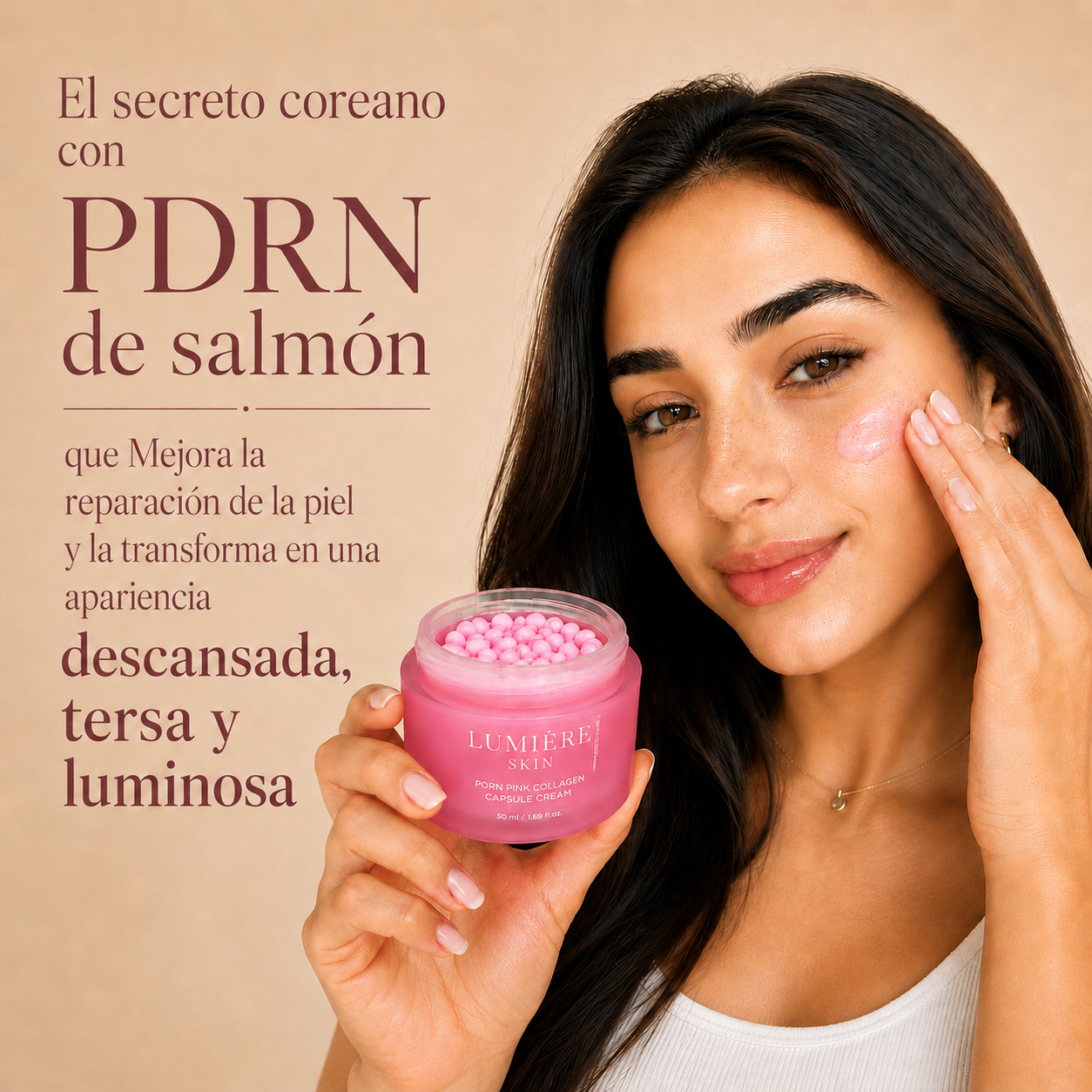 Crema PDRN de salmón |Tú piel visiblemente más viva desde la 1° semana